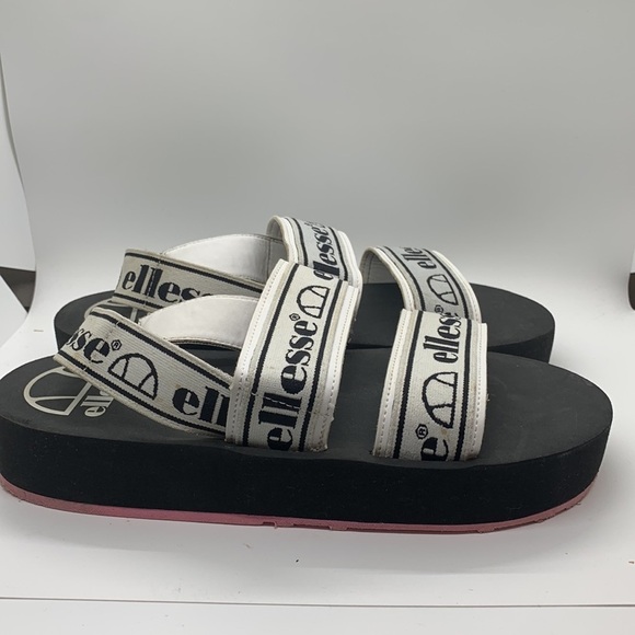 Ellesse "Giglio Text" women black platform Sandals size US 9 UK 7 EUR 40.5 - Picture 4 of 5